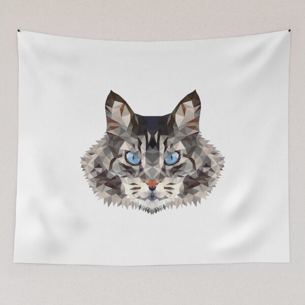 Item preview, Cat polygon tiger wild designed and sold by digidesign.