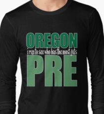 Steve Prefontaine Legend Dark shirt Long Sleeve T-Shirt