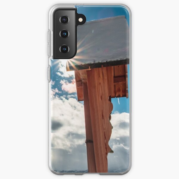 Crucifix on the top of the mountain Samsung Galaxy Soft Case