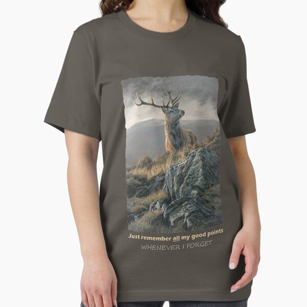 Red Deer Stag "Whenever I Forget" Essential T-Shirt