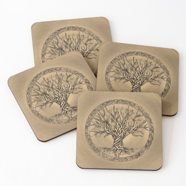 Item preview, Tree of life -Yggdrasil -Sepia Canvas designed and sold by Nartissima.