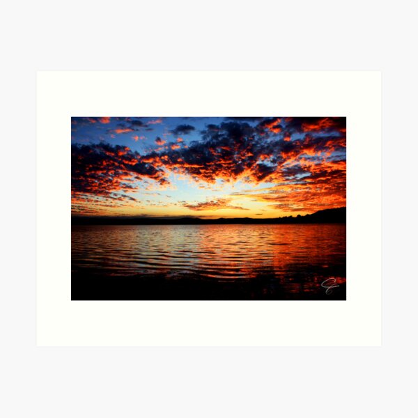 Item preview, Warners Bay Sunset- Newcastle, NSW, Australia designed and sold by Candice Campbell.