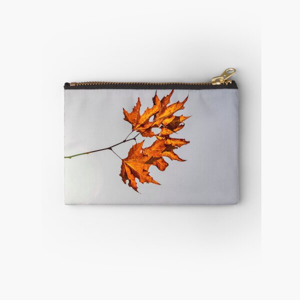 Item preview, Golden autumn leaves of a plane tree in backlit against a grey sky designed and sold by EG Creativity Art.