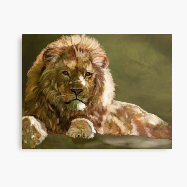 Lion by sophiescolors Impression métallique