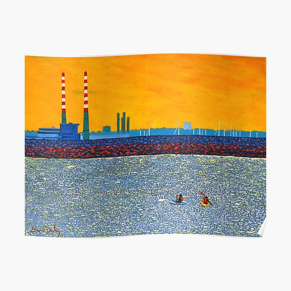 Poolbeg, Kayakers (Dublin, Ireland) Poster