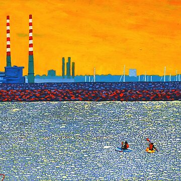 Artwork thumbnail, Poolbeg, Kayakers (Dublin, Ireland) by eolai