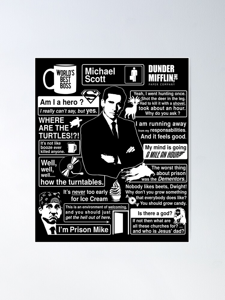 25 The Office Gifts That Will Make Any Fan Happy  Michael scott quotes,  Office quotes, Office poster