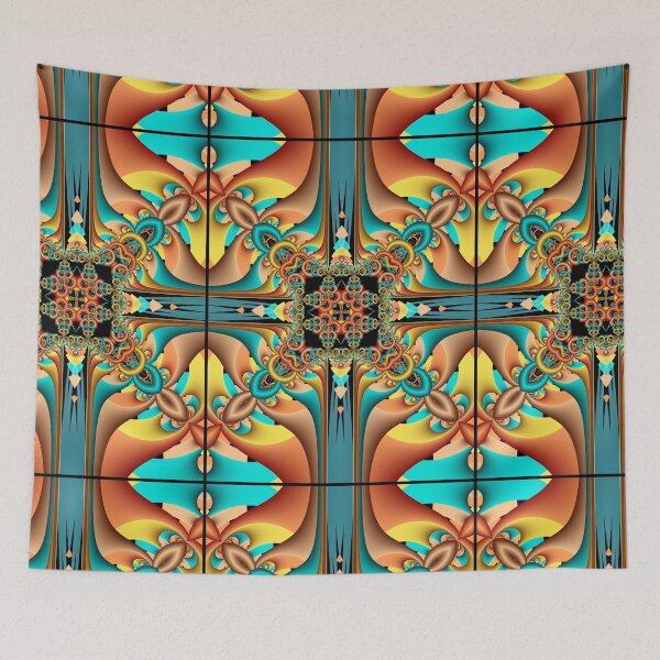 Item preview, Decorative Symmetrical Kaleidoscope Pattern designed and sold by pinkal.