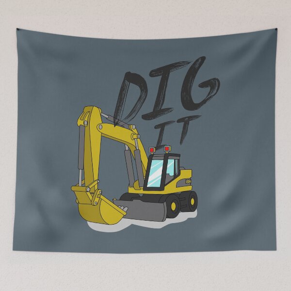 Item preview, Excavator Digt It Art | Kids Toddler Boy Design designed and sold by melsens.