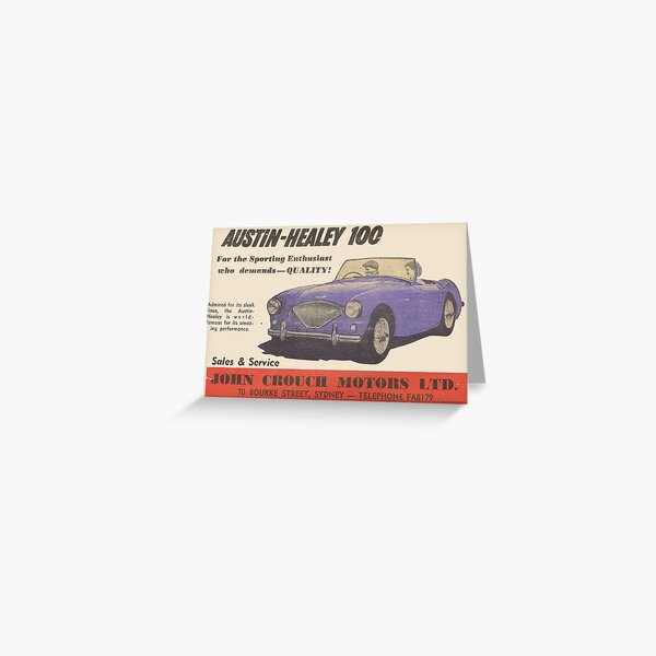 Healey in the Cotswolds Happy Birthday NEW AUSTIN HEALEY Greetings card Healey in the Cotswolds Happy Birthday NEW AUSTIN HEALEY Greetings card
