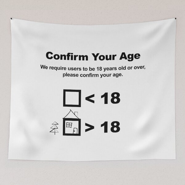 Item preview, CONFIRM YOUR AGE designed and sold by Alexey Medvedev.
