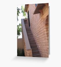 Pink Staircase Greeting Card