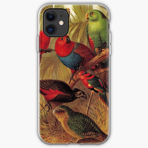 Parrots in the Jungle iPhone Soft Case