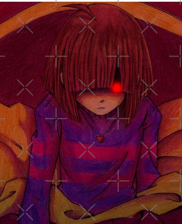 Digital artwork of older chara from undertale in kingdom hearts style