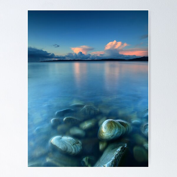 Snow Clouds @ Sunset - Glenuig Bay Poster