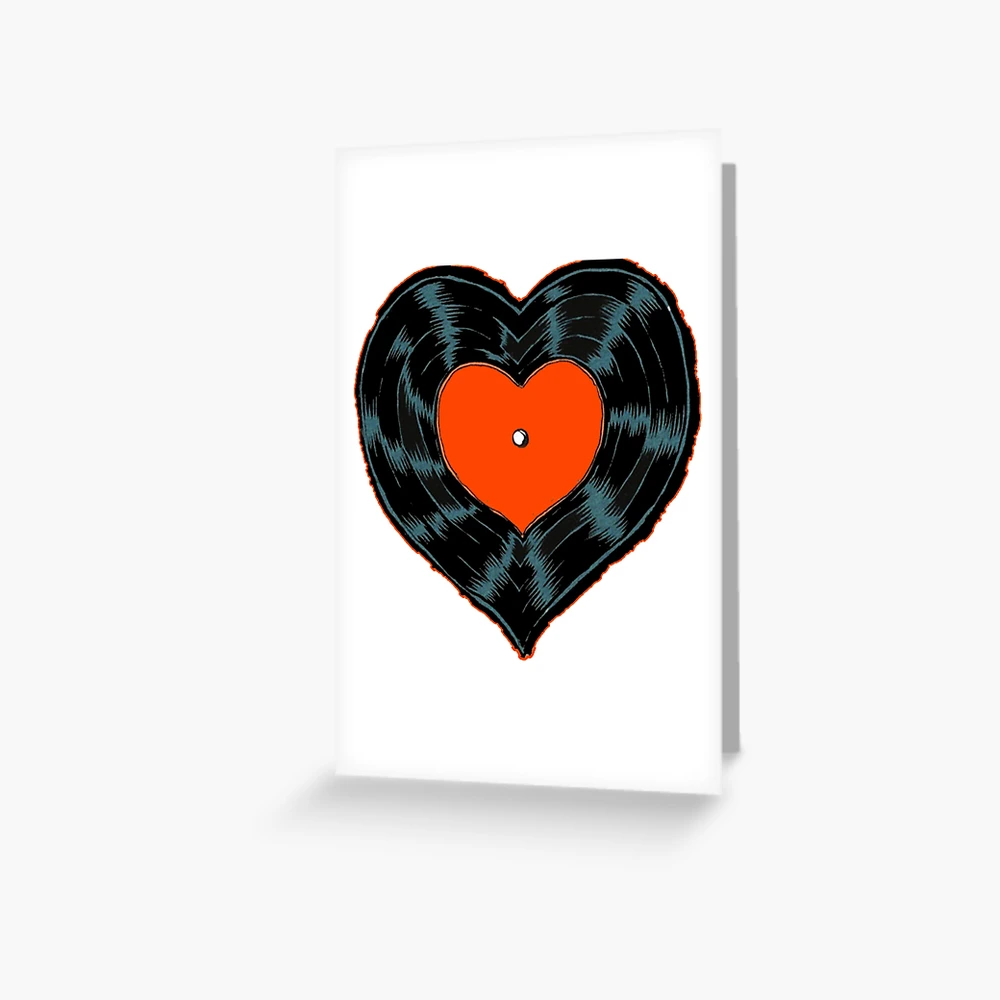 I Love Vinyl - Heart-Shaped Vinyl Canvas Print for Sale by serpentsky17