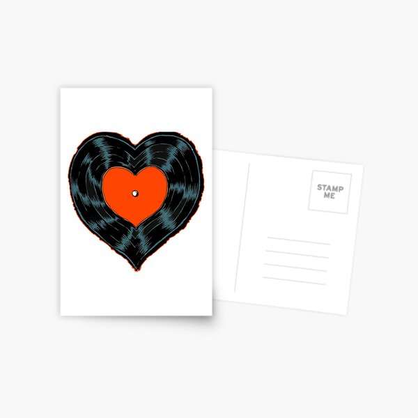 I Love Vinyl - Heart-Shaped Vinyl Canvas Print for Sale by serpentsky17