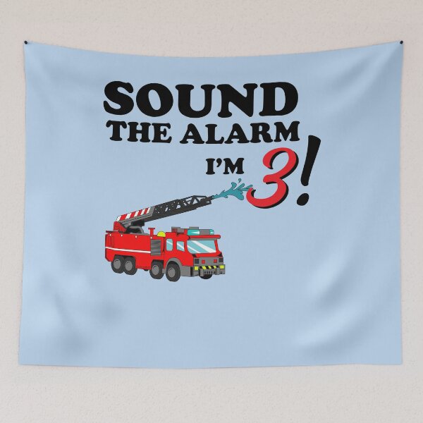 Item preview, Birthday 3 Year Old Fire Fighter Truck Art | 3th Bday designed and sold by melsens.