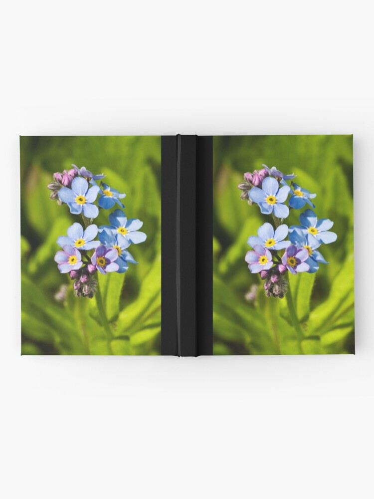 Alternate view of Forget-me-not Flowers (Myosotis arvensis) Hardcover Journal