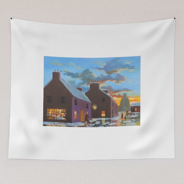 Item preview, Street in winter painting designed and sold by GORDON BRUCE ART.