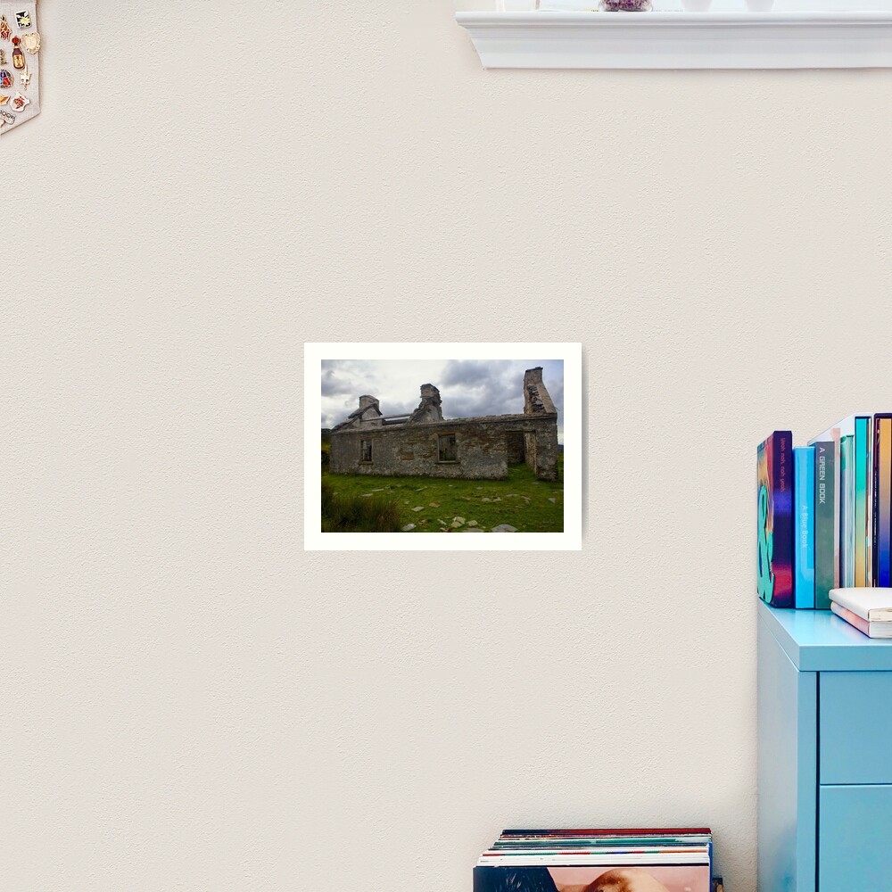Ruined Cottage at Cashelnagor, County Donegal, Ireland Art Print