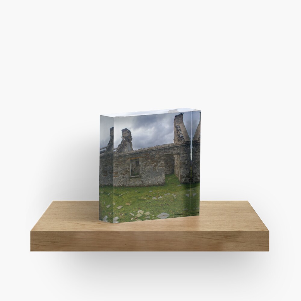 Ruined Cottage at Cashelnagor, County Donegal, Ireland Acrylic Block