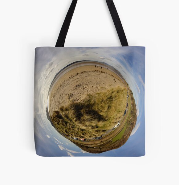 Lisfannon Beach, Fahan, County Donegal, Sky Out All Over Print Tote Bag