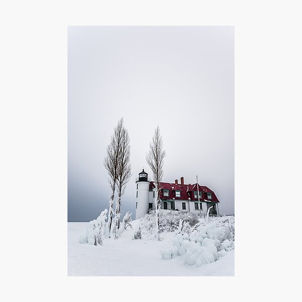 Item preview, Snowy Lighthouse designed and sold by Kalee Rittenger.