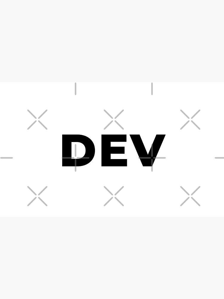 Thumbnail 3 of 3, Sticker, Dev (Inverted) designed and sold by developer-gifts.