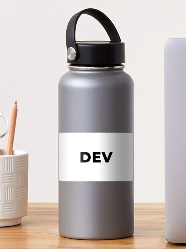 Thumbnail 1 of 3, Sticker, Dev (Inverted) designed and sold by developer-gifts.
