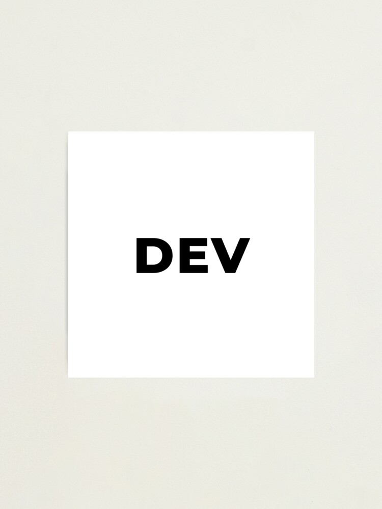 Alternate view of Dev (Inverted) Photographic Print