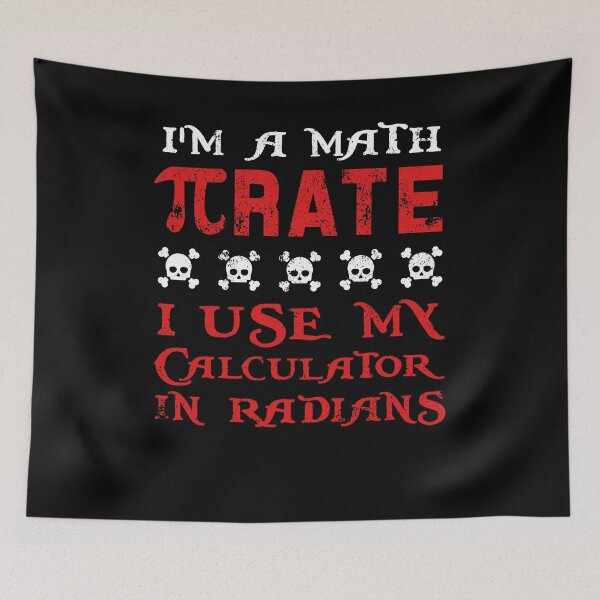 Item preview, Math Pirate Calculator in Radians Pi Day designed and sold by hadicazvysavaca.