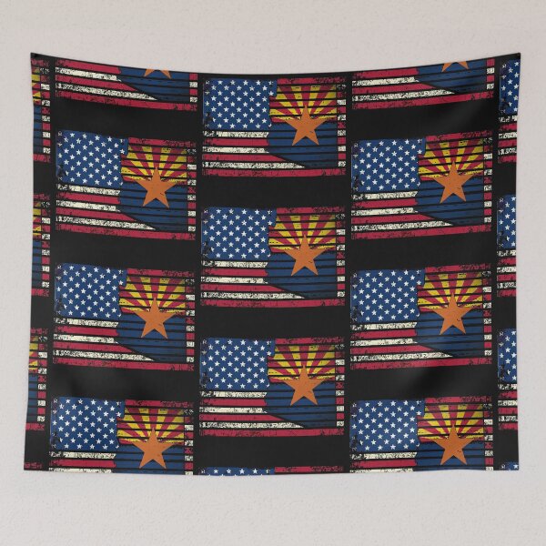 Item preview, Distressed Love Arizona USA Flag designed and sold by RiffXS.