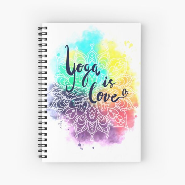 Yoga is love - mandala Spiralblock