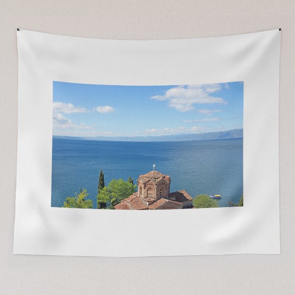 Item preview, Jovan Kaneo church Lake Ohrid Macedonia landscape designed and sold by goceris.