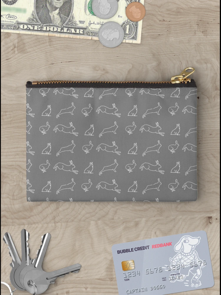 Thumbnail 3 of 4, Zipper Pouch, Run Rabbit, run Rabbit, run run run.... designed and sold by natgrose.