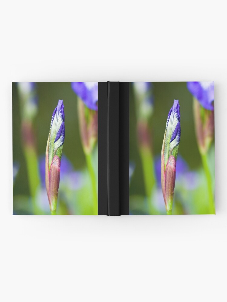 Alternate view of Purple Iris Bud (Iris versicolor) Hardcover Journal
