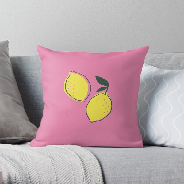 Pair of Lemons - The Pink Lemonade Collection Throw Pillow