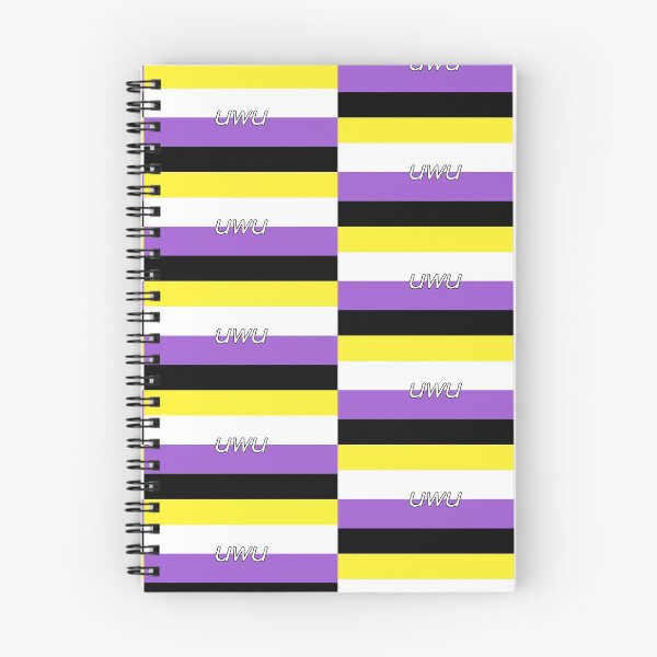 Item preview, Nonbinary Pride - uwu Edition designed and sold by Mickey Kyan.