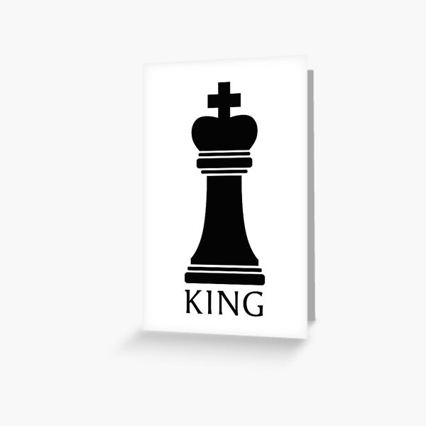 King Chess Piece Greeting Card