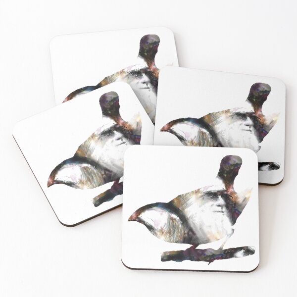 Item preview, Female Large Ground Finch with Charles Darwin designed and sold by weavernap.