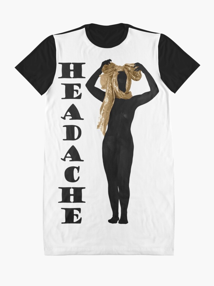 Alternative Ansicht von Kopfschmerzen T-Shirt Kleid