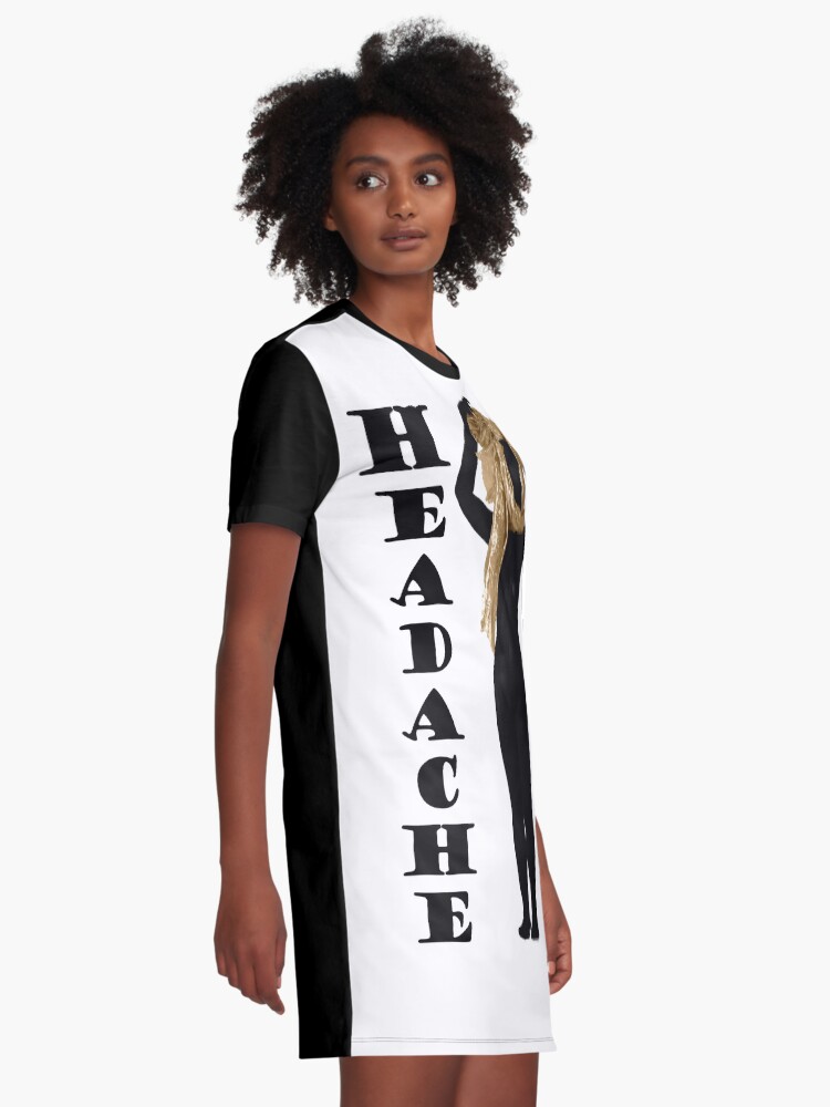 Alternative Ansicht von Kopfschmerzen T-Shirt Kleid