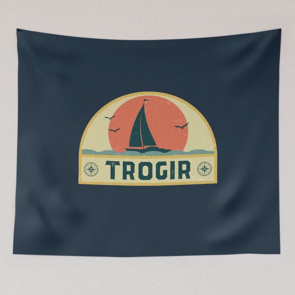 Item preview, Vintage Trogir Croatia Sailing Vacation Badge designed and sold by dk80.