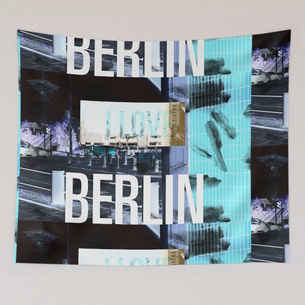 Item preview, I love Berlin, tram, collage - gift designed and sold by fritzlang.