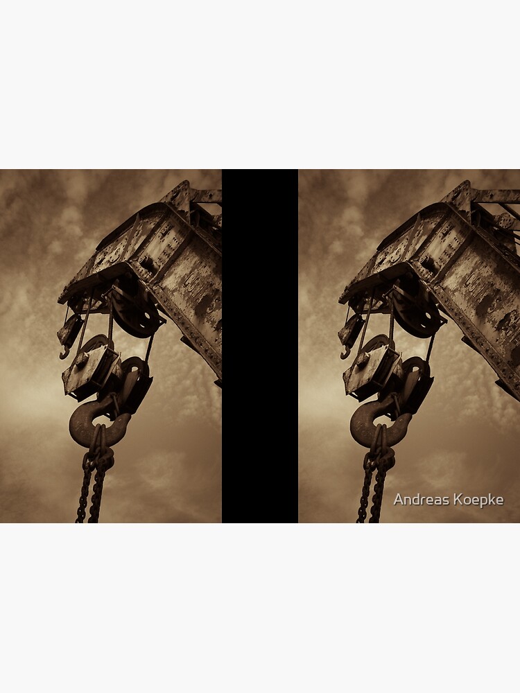 Retired crane - sepia by mistered