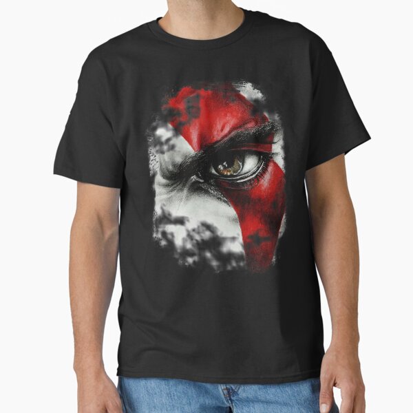 Vista previa del artículo con la obra «Camiseta Kratos Eye God of War», diseñado y vendido por gradient.