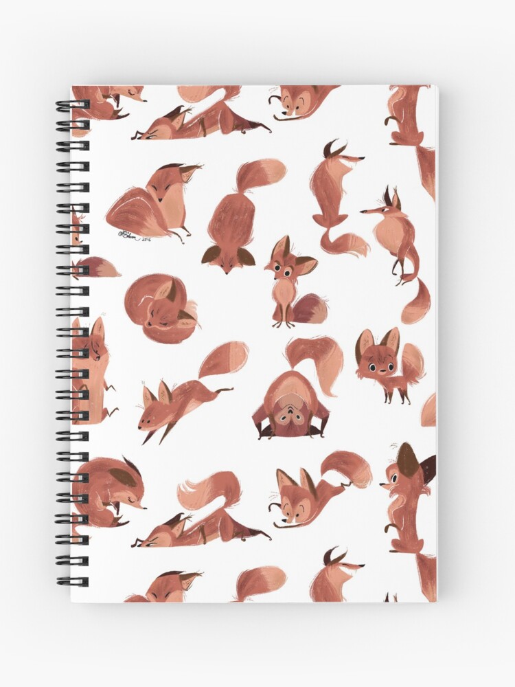Thumbnail 1 of 3, Journal, Red Foxes Pattern designed and sold by Jessiedrawz.