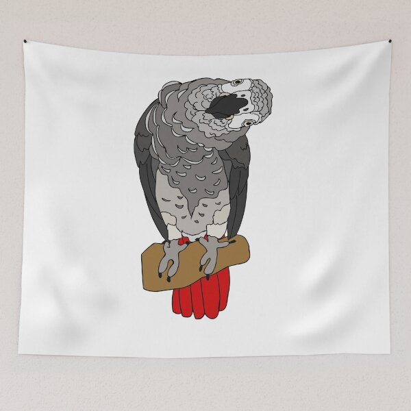 Item preview, African Grey Parrot designed and sold by nolessjess.