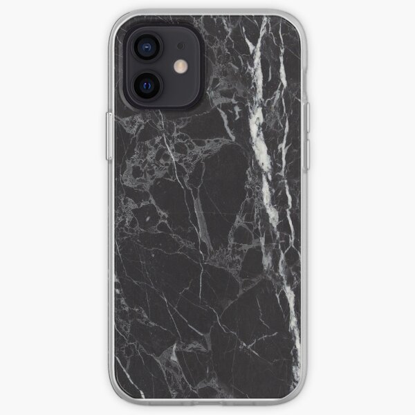 Black marble Phone cases iPhone Soft Case